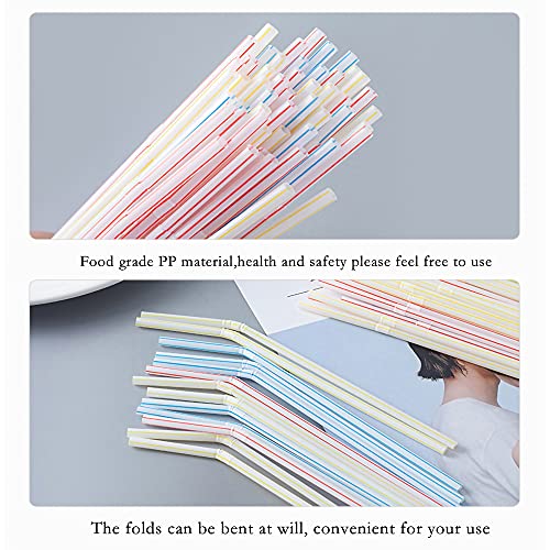 Trinkhalme 200 bunte Wiederverwendbar Partys trinkhalme - Image 3