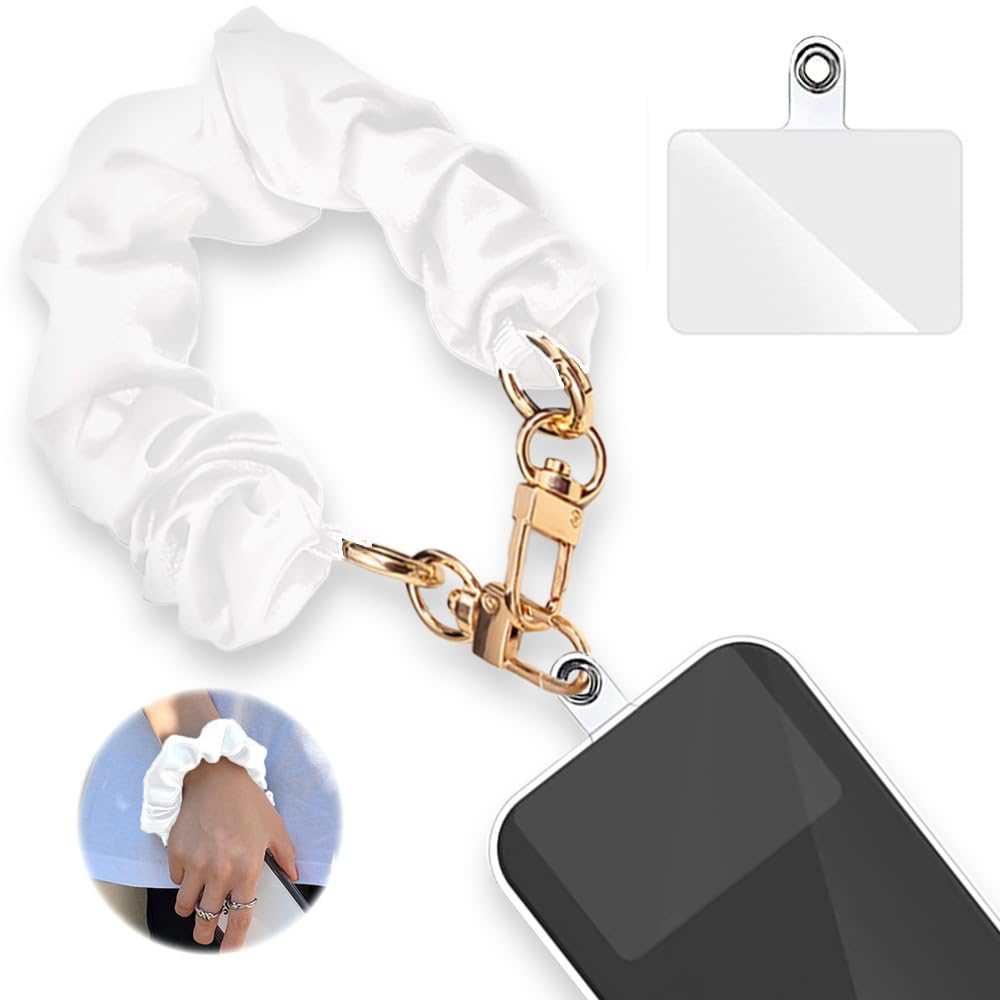 Amazon | [ALUBES] スマホストラップ シュシュ リストストラップ 携帯