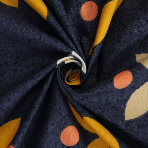 Image of NEW LEAF Cotton Fitted King Bedsheets with 2 Pillow Covers | Elastic Fitted | Wrinklefree | Ultrasoft |Winter Bedsheet 200 to 220 tc Floral | 78x72+8 Inches, Floral Black Yellow