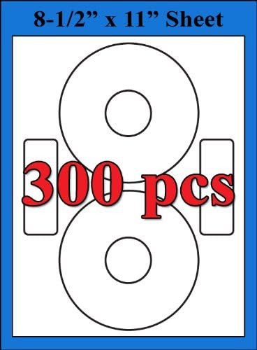 Neato Compatible CLP-192217 2UP CD/DVD EconoMatte White Labels Sheets 300 Labels