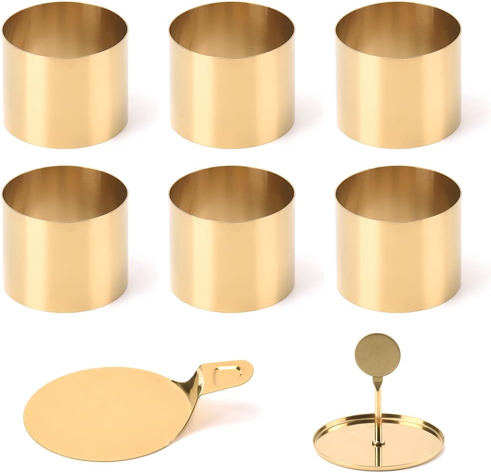 Guowall Pastry Ring, Pastry Rings with Pusher and Spatula