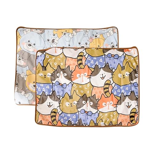 Pet Washable Pee Pads - Pee Training Mats for Dogs |Waterproof Non Slip Wee Wee pad | Reusable Puppy Pads | Animal Design Pet Pee Pads | Reusable Potty Training Pads in All-Seasoned for Potty, Bed