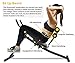 IDEER LIFE Core Abdominal Trainers Foldable Ab Trainer and Sit Up Bench 2 in 1 for Whole Body Exercise Height Adjustable AB Workout Machine with LCD Display (Black09035)