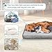 Explore Land Waterproof Dog Bed Cover Machine Washable Fluffy Dog Bed Replacement Cover, 20Lx15Wx3H inch, Gray