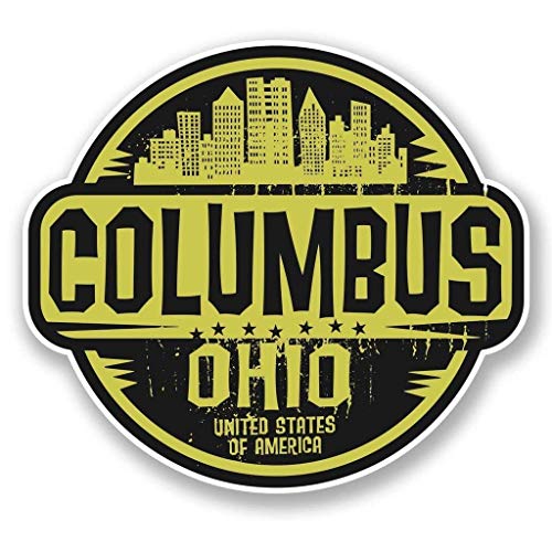 Columbus Ohio USA Round Metal 0.75" Lapel Pin Hat Shirt Pin Tie Tack Pinback2