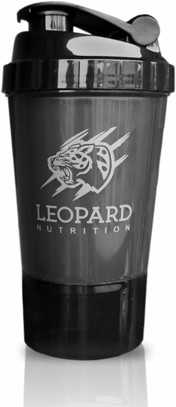 Leopard Nutrition Gym Shaker/Sipper Bottle 400 ml, 100