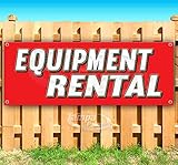 Equipment Rental Banner 13 oz | Non-Fabric | Heavy-Duty Vinyl Single-Sided with Metal Grommets