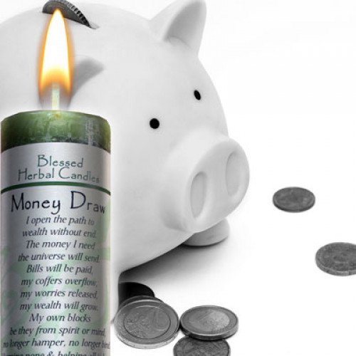 Blessed Herbal Candle - Money Draw #TOP2