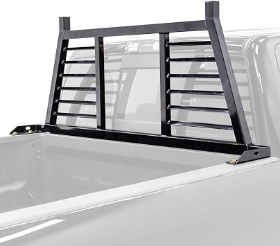 Elevate Headache Rack, 59" to 74.5" W Pickup Truck Bed, Steel, Outdoor