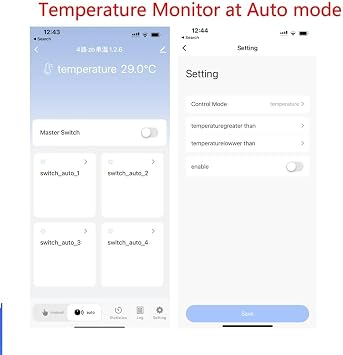 Zigbee Temperature Controller with Waterproof Temperature Sensor Probe ,Tuya app Remote 4 Channel 10A Clean Contact Relay Switch(tuya zigbee hub Needed)