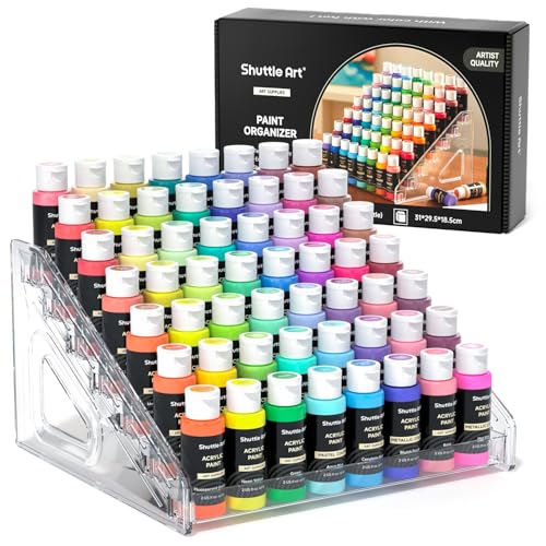 Shuttle Art Acrylic Paint Organizer with 7 Layers