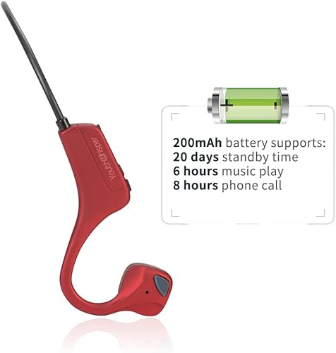 Miniatura 4 de YouthWhisper - Auriculares inalámbricos de conducción ósea Bluetooth, auriculares inalámbricos de oreja abierta, auriculares deportivos con