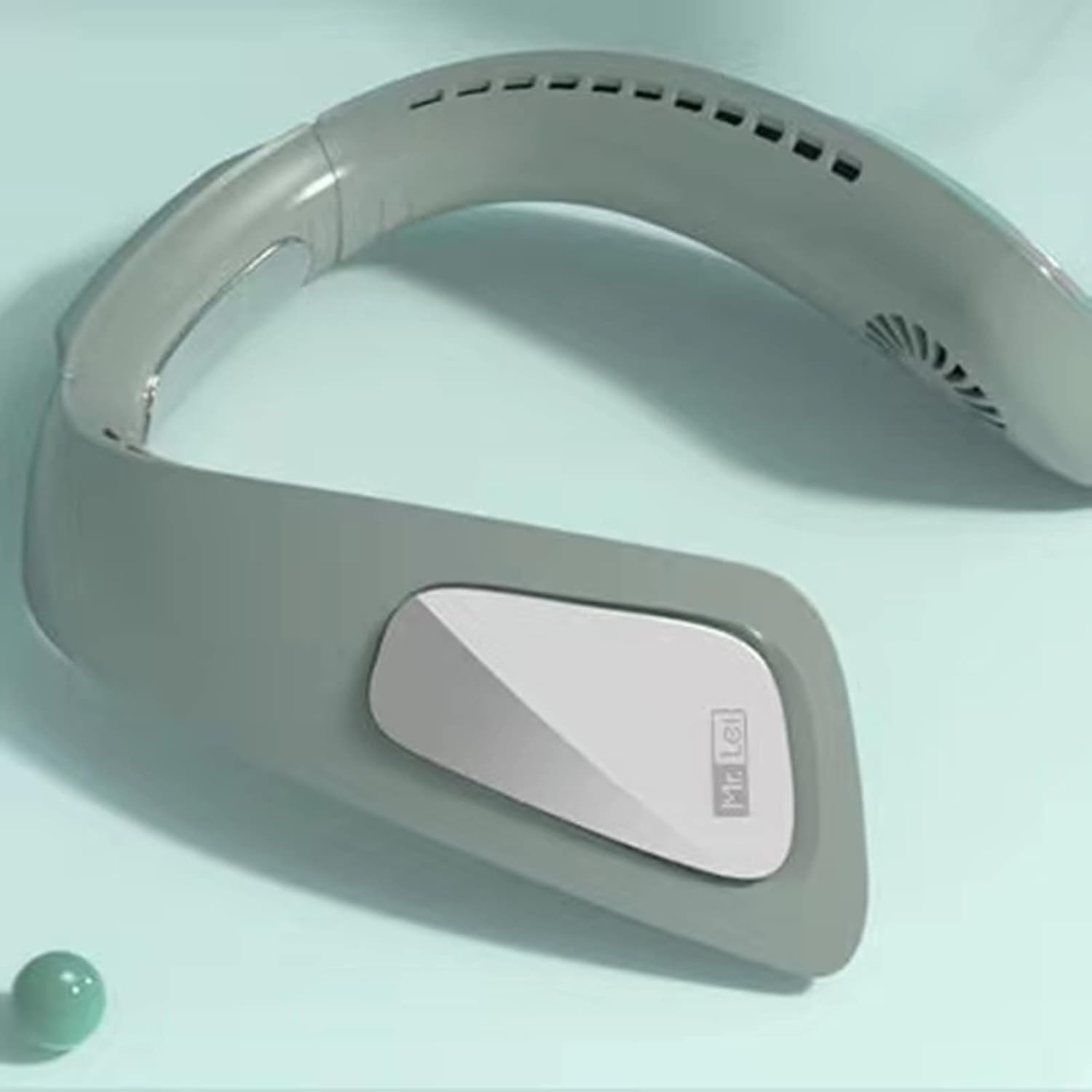 Hanging neck fan lazy sports small fan, usb charging portable mute high wind student, small fan，Mini Fan, USB Fan, Sports Fan. (space gray)