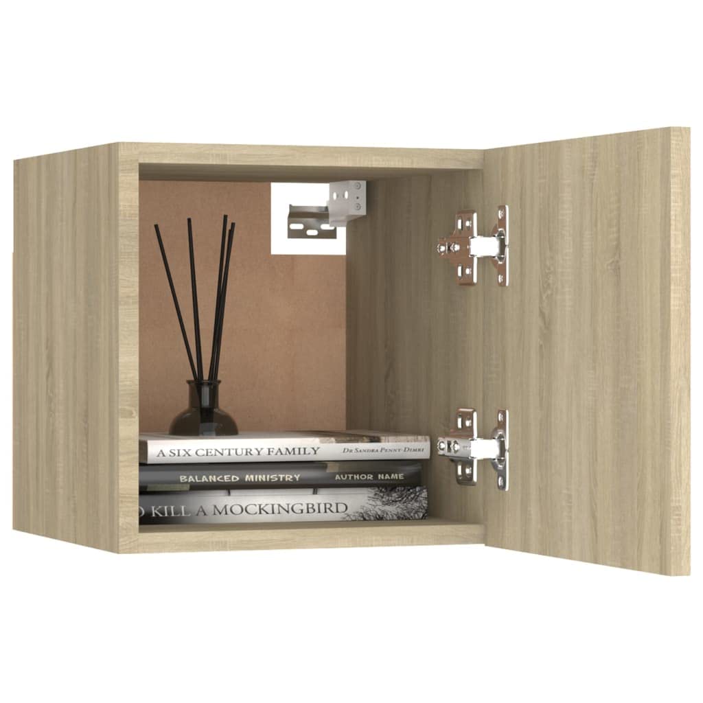 Sonoma - Comodini 2 pezzi, in legno di quercia 30,5 x 30 x 30 cm, per camera da letto, ufficio, studio