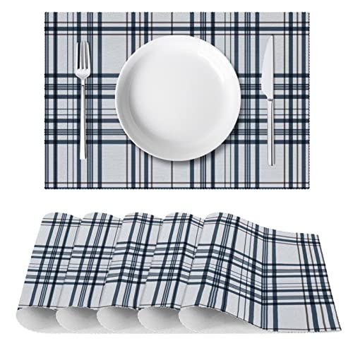 Sets de table de salle à manger rectangulaires antidérapants x6 - 3