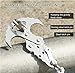 Multifunctional Stainless Steel Gravity Hook, Survival Folding Grappling Hook Climbing Claw, Gravity Carabiner for Outdoor Life