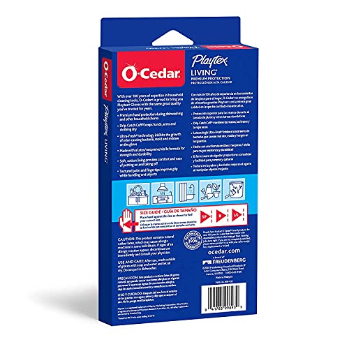 Playtex Living Reuseable Rubber Cleaning Gloves (Medium, 3 Pairs), Premium Protection Reusable Household Gloves - Image 8