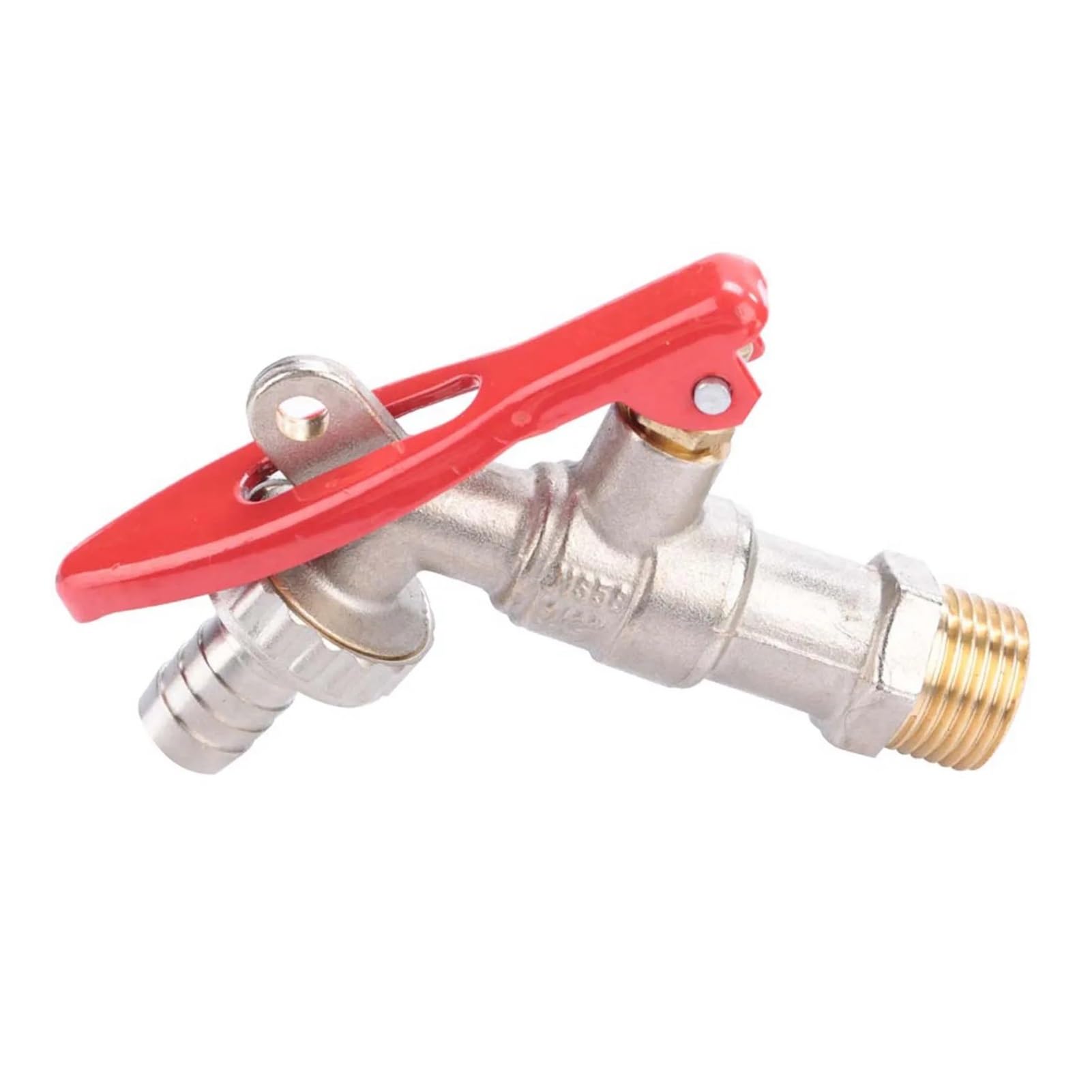 Grifo de agua con cerradura, rosca de latón de 1/2 pulgada, herramienta de jardín para uso doméstico, solución de riego duradera