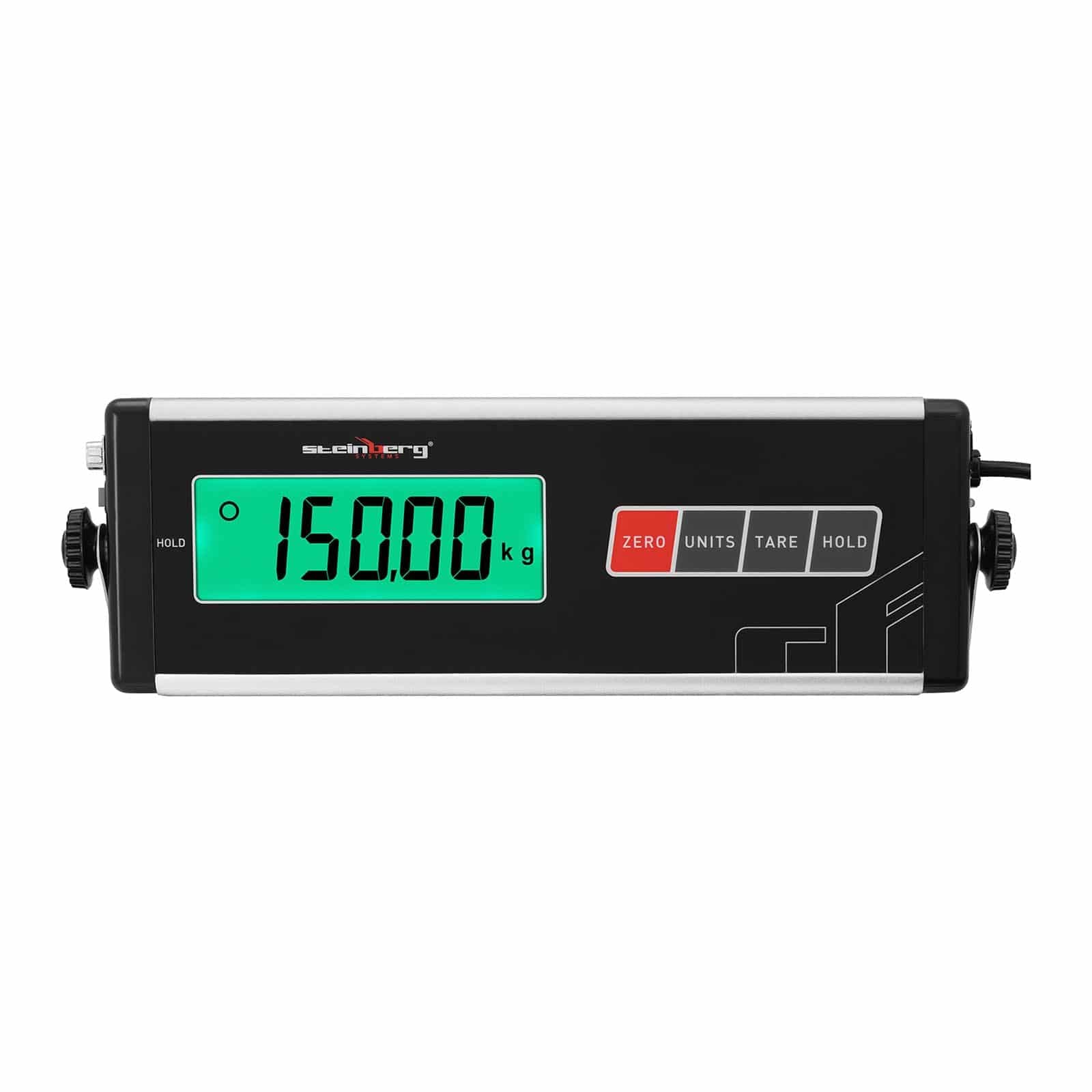 Steinberg Systems Balance Au Sol Électrique Professionnelle Industrielle Plateforme Pour Vétérinaire SBS-PS-150 (150 kg/50 g, kg/lb/oz, 95 x 50 cm, Écran LCD, Autonomie de 30 h)