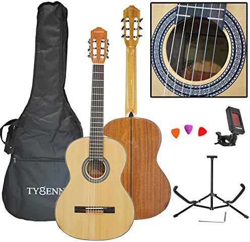 TCA-10S Solid Top 39" Classical Acoustic Guitar Package