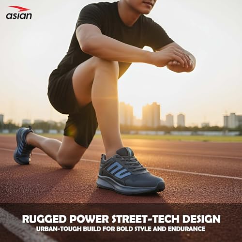 Image of ASIAN Men BOSS-02 Running and Casual Wear Running Shoes with Laces, Lightweight and Comfortable Shoes for Men & Boys, Ideal for Sports, Gym, Walking, and Daily Use