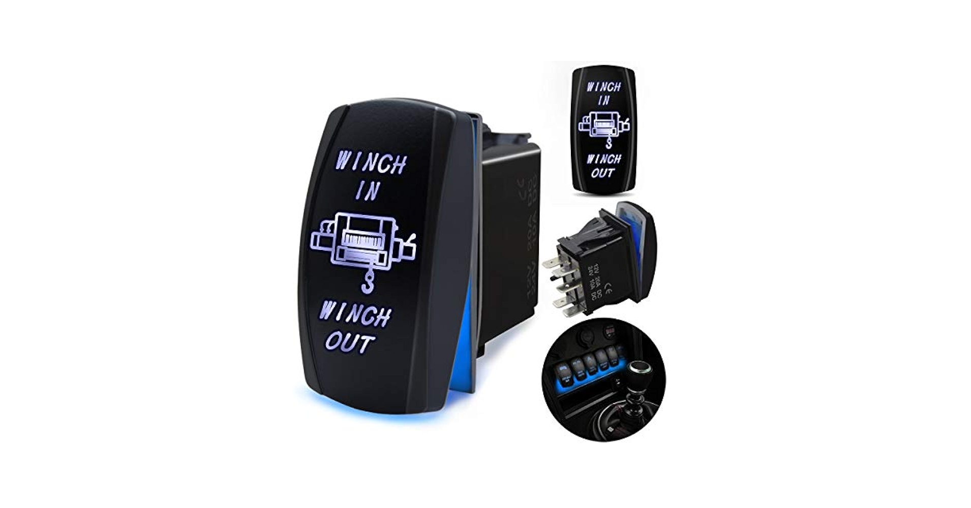 Amazon.com: FABOOD F 7 Pin Winch in/Out Momentary Rocker