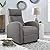 Flamaker Fabric Recliner Chair Massage Recliner Sofa Chair Adjustable Reclining Chairs Home Theater Single Modern Living Room Recliners with Thick Seat Cushion and Backrest by Flamaker