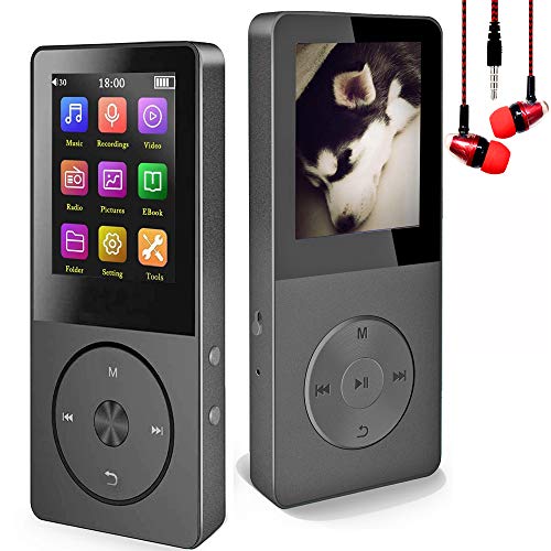 Mp3 Player, Hotechs Hi-Fi Sound, with FM Radio, Recording Function Build-in Speaker Expandable Up to 64GB with Noise Isolation Wired Earbuds