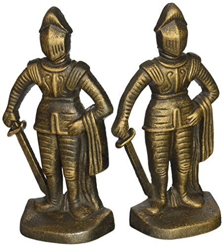 Design Toscano SP14917 Medieval Knight Iron Bookends, bronze
