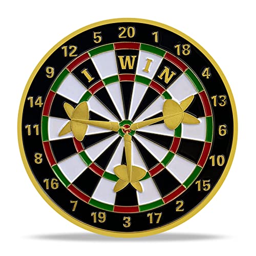 Image of Heads Or Tails Darts Challenge Coin I Win You Lose Good Luck Decision Coin