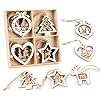 Sweelov houten kerstboomhangers
