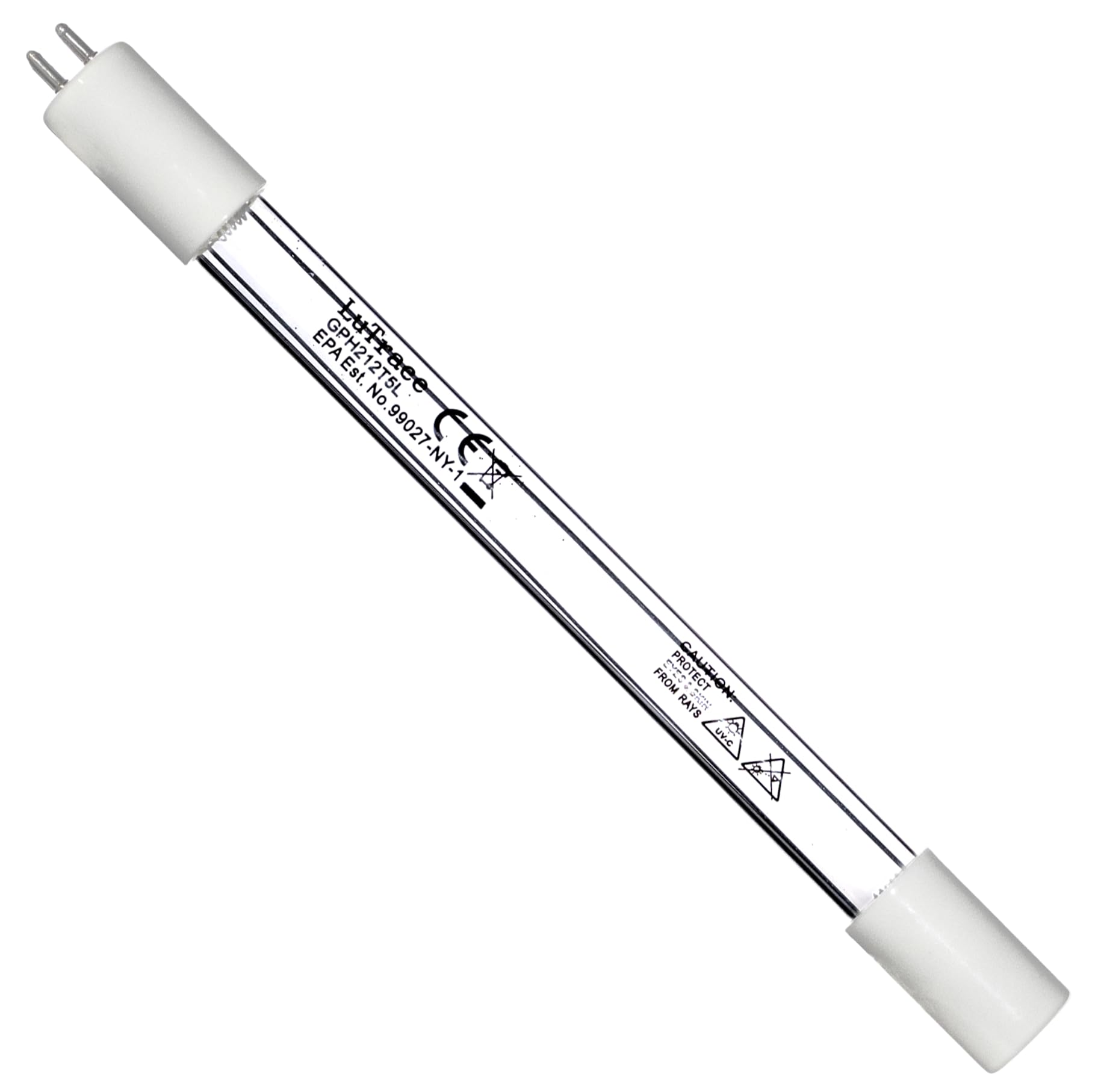 LSE Lighting GPH212T5L/4P 10W UV Bulb – 4-Pin Single-Ended 254nm Lamp, 8.75" Quartz Glass, High-Performance Replacement (Designed In USA)