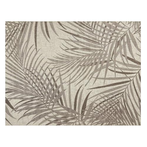 Tapete Indoor/Outdoor Gertmenian 7'10" x 10' Floral Tan miniatura 1