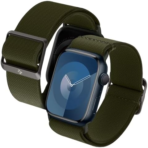 Spigen Lite Fit Apple Watch Band for Apple Watch Ultra 3/2/1 49mm, Series 11/10 46mm, 9/8/7 45mm, SE3/SE2/SE/6/5/4 44mm, 3/2/1 42mm Nylon Solo Loop Strap