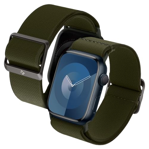 Image of Spigen for Apple Watch Band, Lite Fit Compatible with Ultra 3 /2 /1 49mm, Series 11 /10 46mm, 9 /8 /7 45mm, SE3 /SE2 /SE /6 /5 /4 44mm, 3 /2 /1 42mm Lightweight Soft Breathable Adjustable Strap