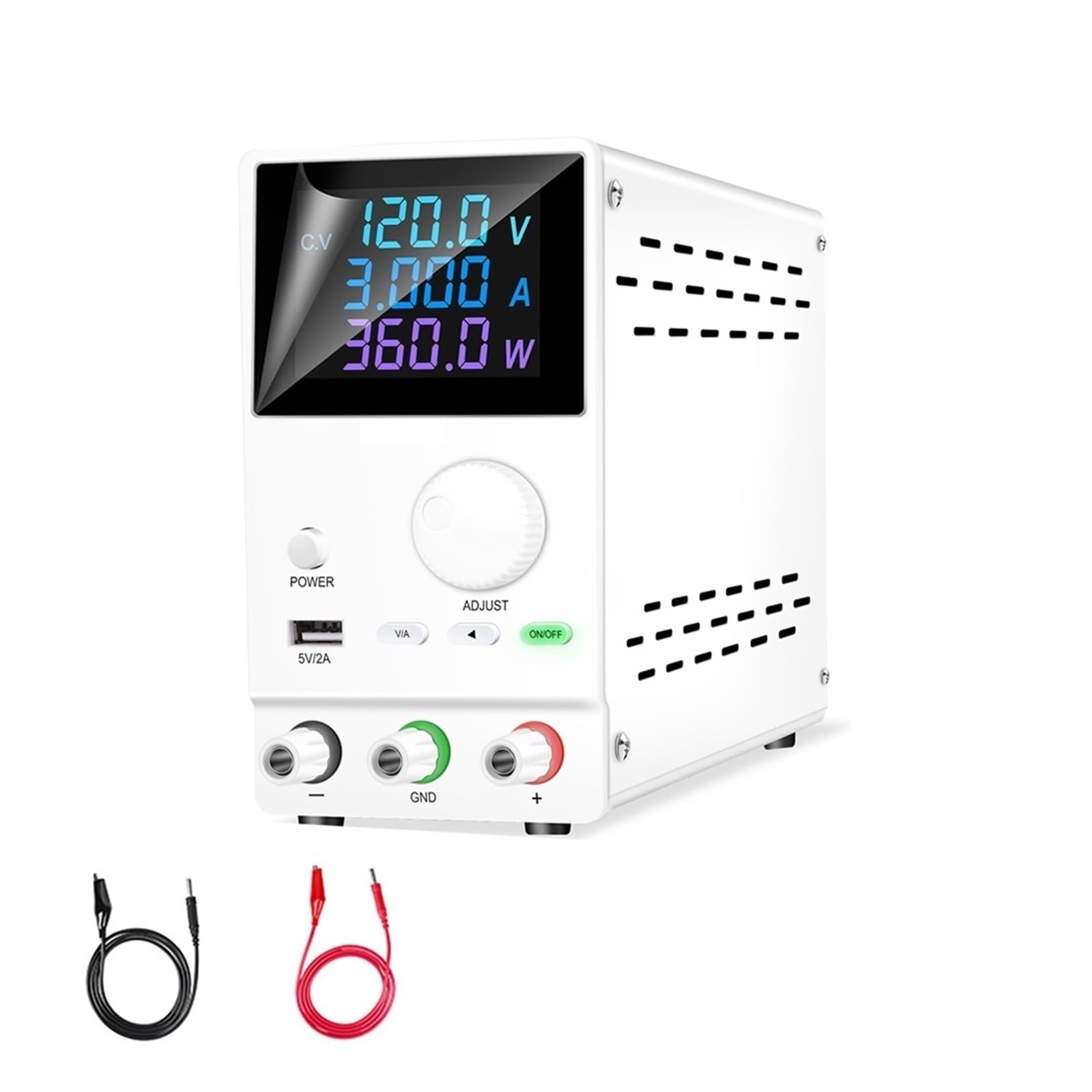 Labornetzgerät, Laborbank-Netzteil, einstellbar, 30 V, 10 A, 5 A, 60, 120, 3 A, Strom, Spannung, Leistungsregler, Test, DC, USB, 300 W Quelle(120V 3A)