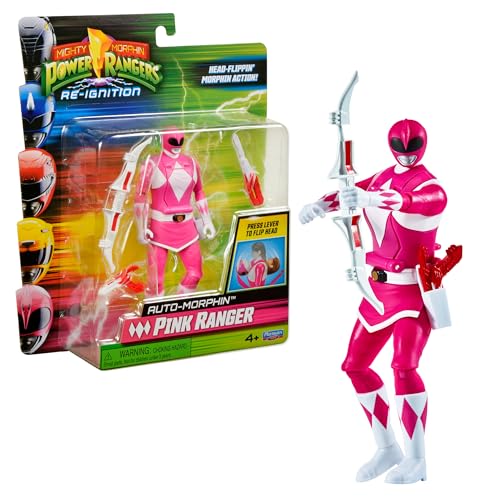 Power Rangers – Automorphin, Figura articulada 2 en 1, 15 cm, Ranger Rosa – Kim, para niños a Partir de 4 años, PWG075 Power Rangers – Automorphin, Figura articulada 2 en 1, 15 cm, Ranger Rosa – Kim, para niños a Partir de 4 años, PWG075