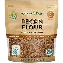 Natures Eats دقيق البقان 16 أونصة - مطحون ناعماً - دقيق طبيعي خالٍ من الغلوتين والحبوب - بديل خبز صديق للكيتو - وجبة جوز نباتية خالية من الكائنات المعدلة وراثيًا