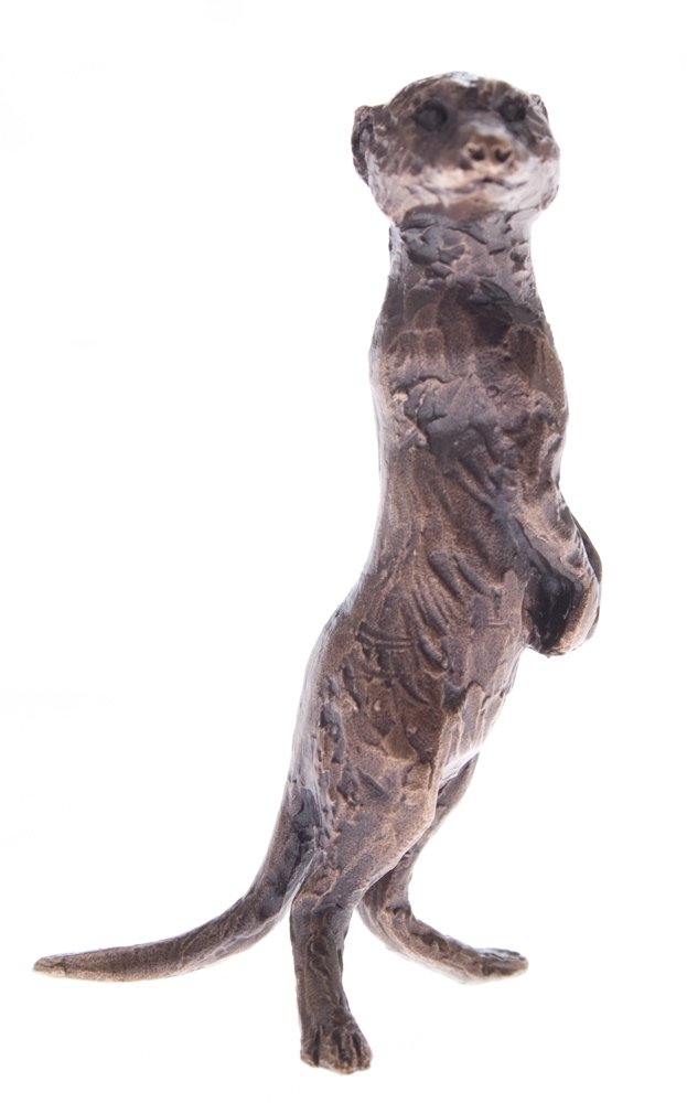 Butler & Peach - Solid Bronze Miniature Meerkat Standing