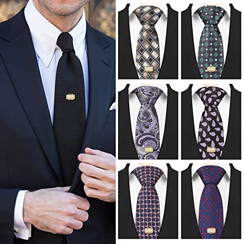 HAWSON Tie Pins Tie Tacks for Men with Chain, Mens Jewelry or Accessories for Wedding Birthday Anniversary Christmas Valentine's Day2