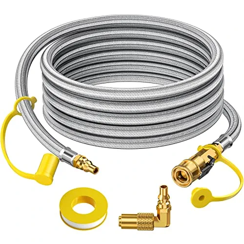 Alloxity 12 ft Propane Hose with Shutoff