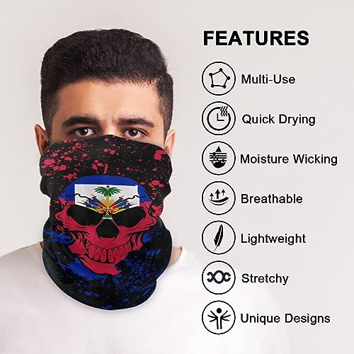 Image of Men Women Bandanas Neck Gaiter Headwrap Balaclava | Seamless Face Cover Scarf Neck Warmer Breathable Headwear for Hiking Cycling