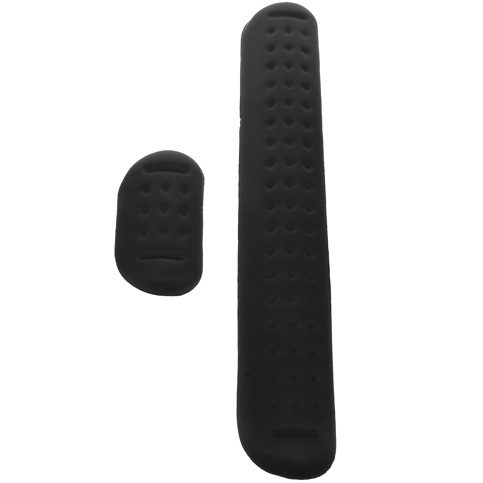 Mauspad mit Handgelenkauflage aus Memory Schaum 2 Stück Schwarz