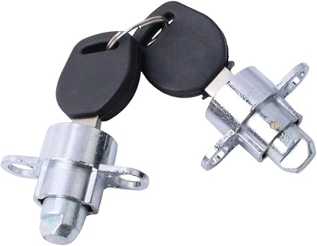2Pcs Car Roof Box Locks Universal Easy to Install, Rustproof, Compact, Metal Replacement Sturdy DIY 2 Keys