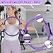UMMNPR 19 Pack Pilates Ring Set for Women, Home Workout Equipment with 12 inch Magic Circle Pilates Ring and Ball Set, 5 Resistance Bands, Magic Circle, Grip Socks & Accessories for Full Body Toning