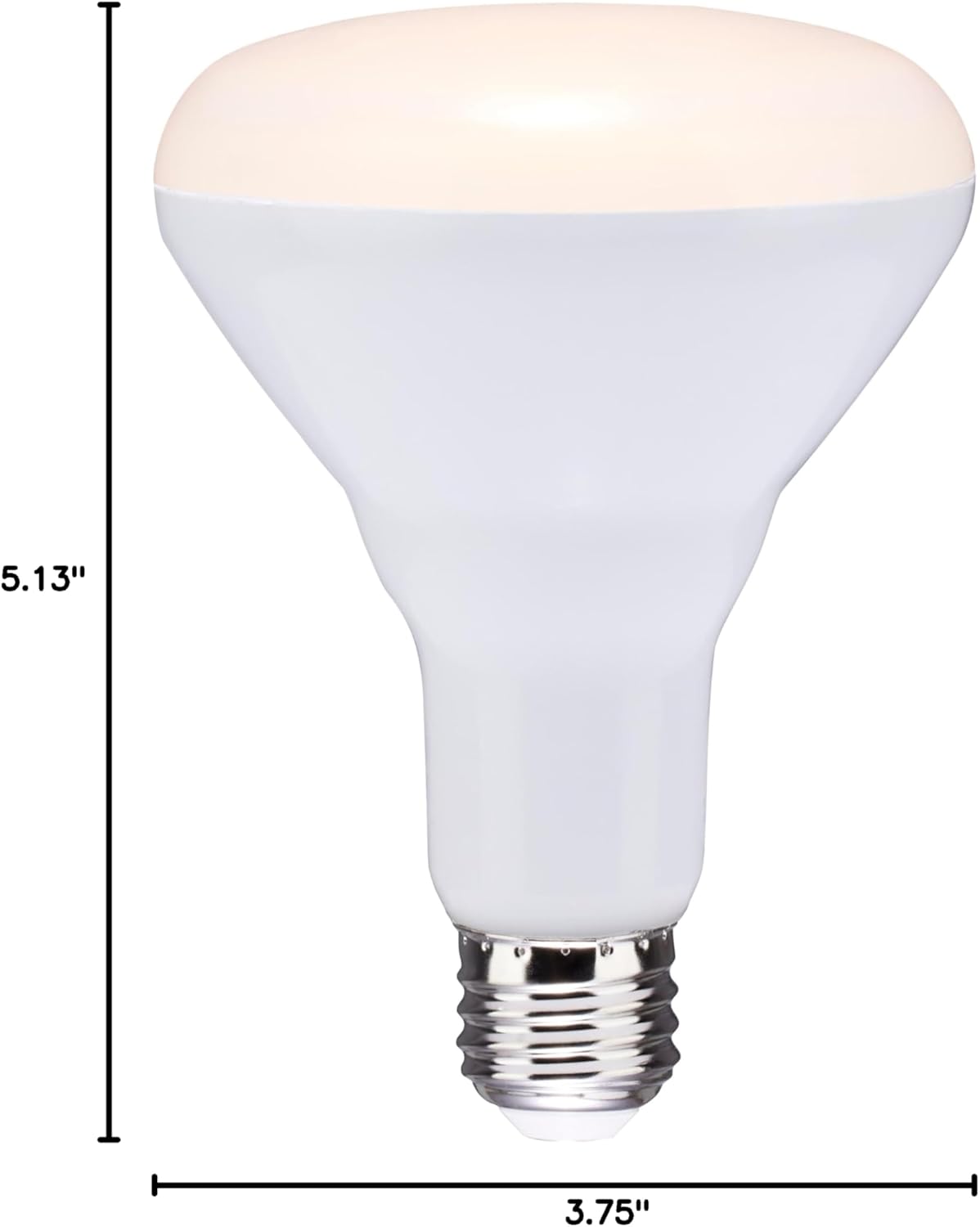 Satco S11474 LED BR30 Reflector Lamps, 65W Replacement, White, 8.5 Watts, 6 Pack