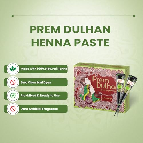 Prem Dulhan Henna Natural Color para Cabello 300g miniatura 4