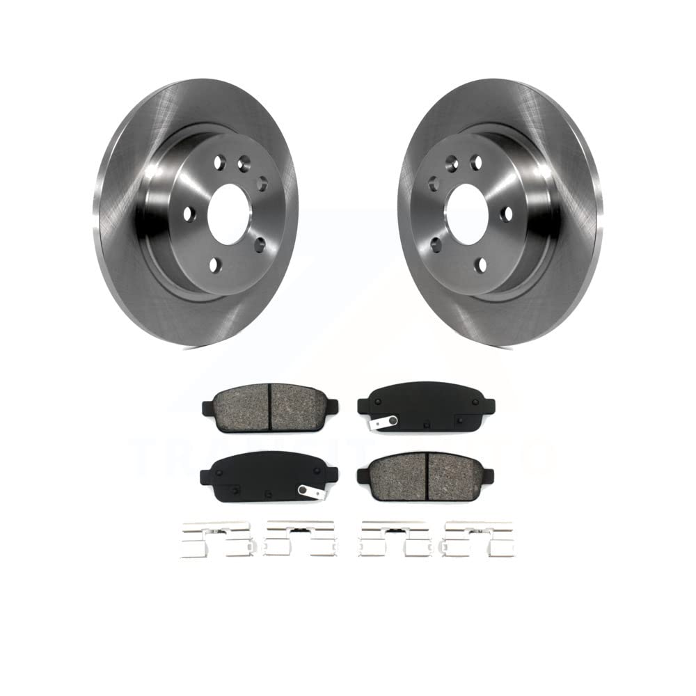Transit Auto - Rear Disc Brake Rotors And Semi-Metallic Pads Kit For Chevrolet Cruze Sonic Buick Encore Trax Limited K8S-101571