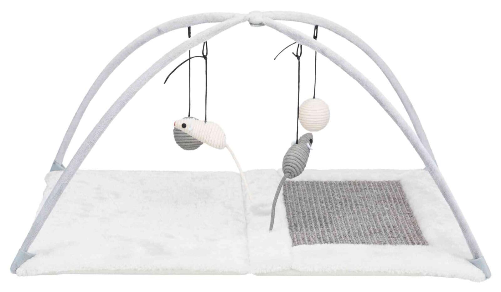 Trixie Cat Play Mat with Toy and Sisal Scratching Pad - Grey (43114) - Normes