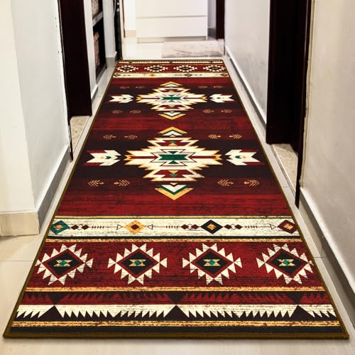 B BENRON Western Hallway Runner Rug 2 x 6, Non-Slip